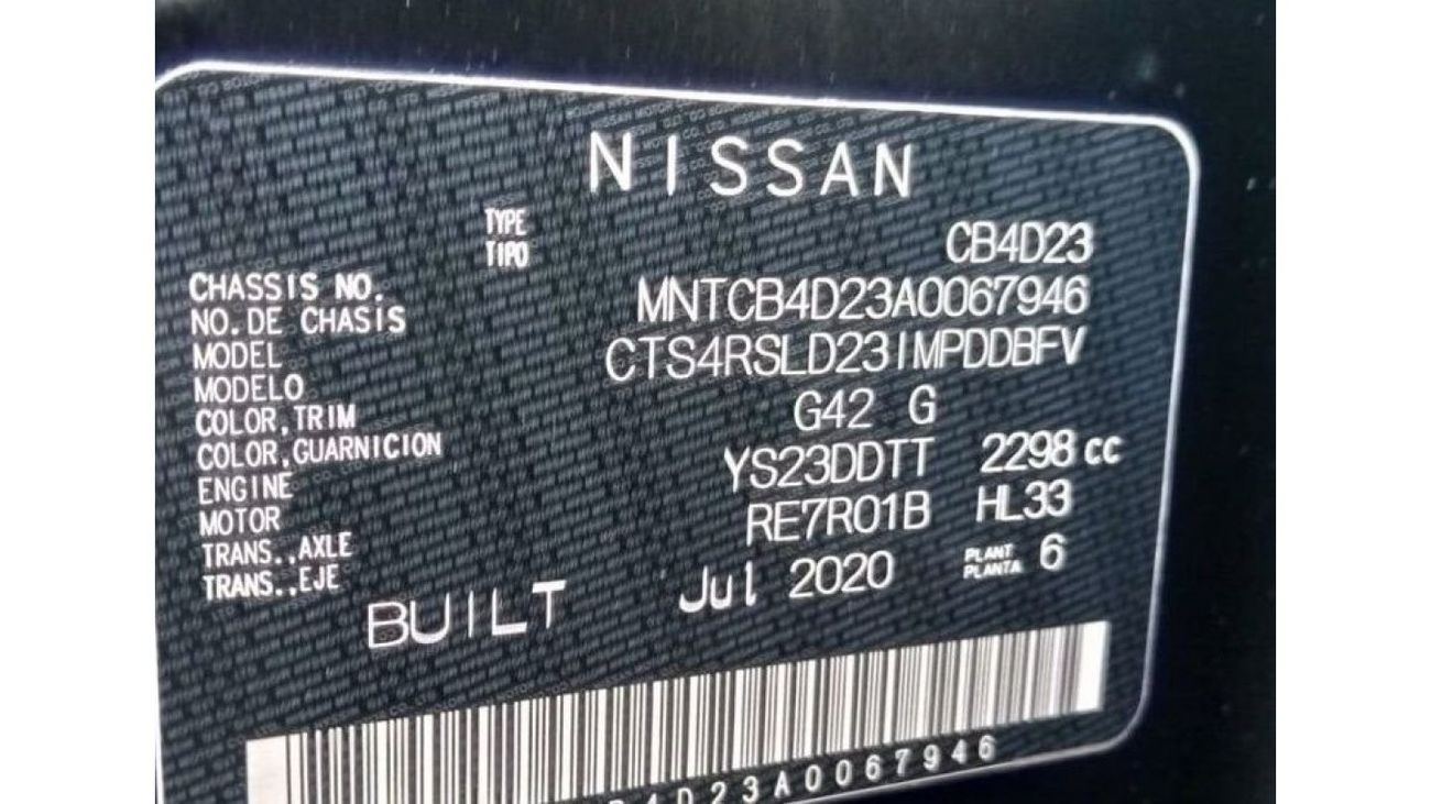 Nissan Navara NISSAN NAVARA RIGHT HAND DRIVE (PM909)