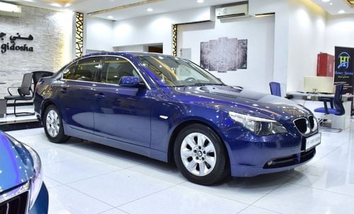 بي أم دبليو 520i EXCELLENT DEAL for our BMW 520i ( 2005 Model ) in Blue Color GCC Specs