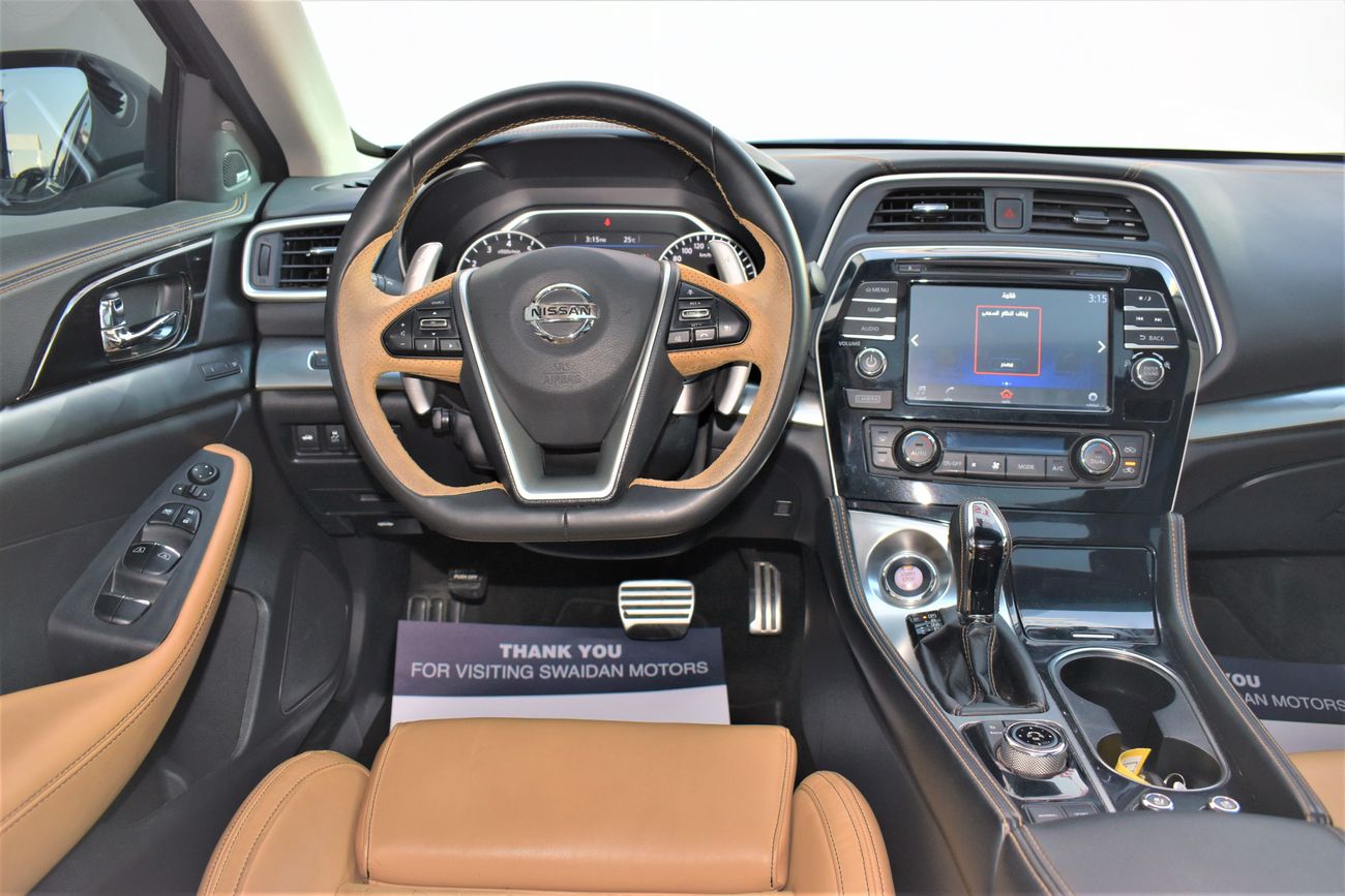 Nissan Maxima 3.5L SR V6 2018 GCC DEALER WARRANTY RAMADAN OFFER 1YR / 20K SERVICE CONTRACT