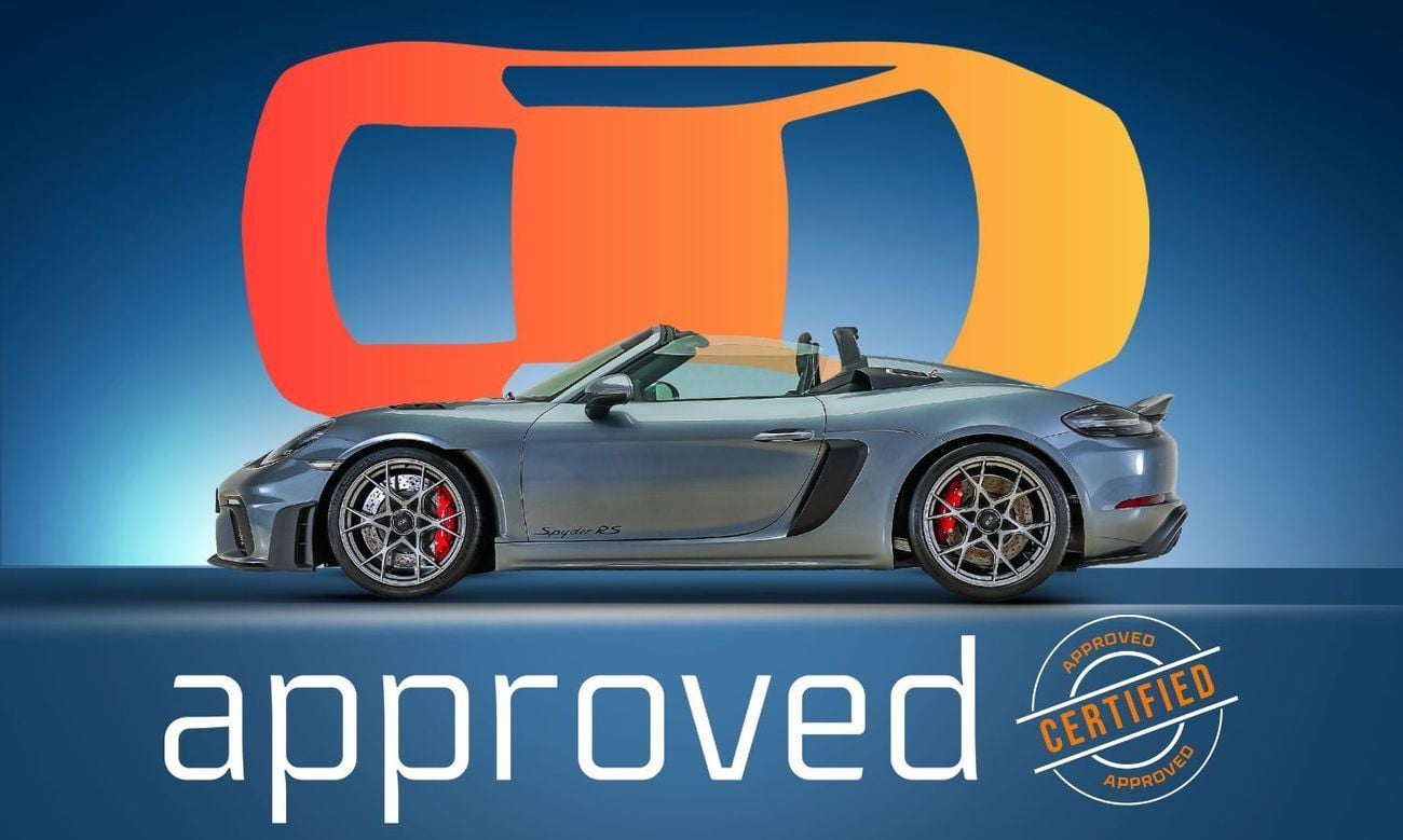Porsche 718 Spyder RS UAE's Very Best Example | AED 8,522 Per Month