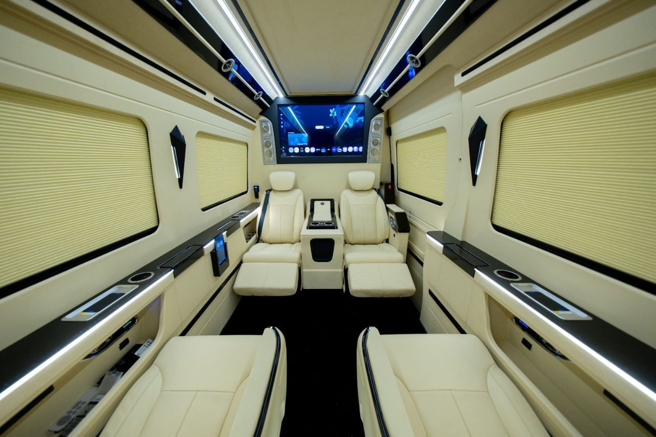 Mercedes Benz Sprinter  Built by Barugzai | 8-Seater VIP Interior | 2 Years Agency Warranty Service Contract