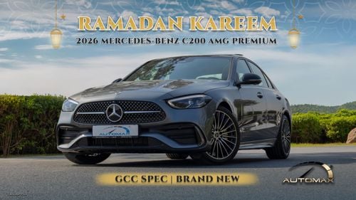 Mercedes-Benz C 200 AMG Premium EQ Boost 1.5L RWD 2026 GCC 0Km With 2 Years Unlimited Mileage Warranty @Official Dealer