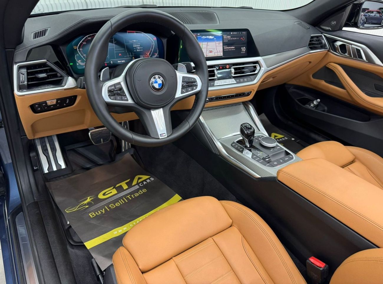 بي أم دبليو 430i M سبورت Pro 2021 BMW 430i M-Sport Convertible, June 2026 BMW Warranty + Service Pack, Very Low Kms,