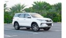 تويوتا فورتونر AED 1,583/month | 2020 | TOYOTA FORTUNER | EXR 4WD GCC SPECS | FULL TOYOTA SERVICE HISTORY | T07850