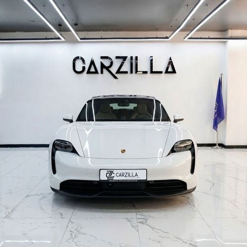 Porsche Taycan Base AED 4,308 /Monthly  l Porsche Taycan – 79.2 kWh Electric Luxury Sedan l White