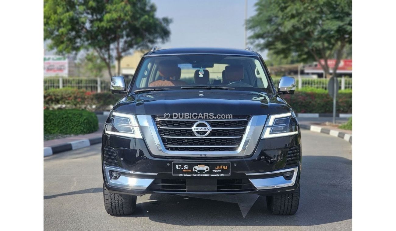 Nissan Patrol LE Platinum City NISSAN PATROL PLATINUM V8 2021 GCC SINGLE OWNER WITH AGENCY SERVICE IN MINT CONDITI
