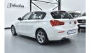 BMW 120i EXCELLENT DEAL for our BMW 120i ( 2019 Model ) in White Color GCC Specs