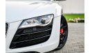 Audi R8 5.2L V10 Quattro - 2 Y Warranty! Pristine condition!  GCC - AED 4,197 per month - 0% Downpayment