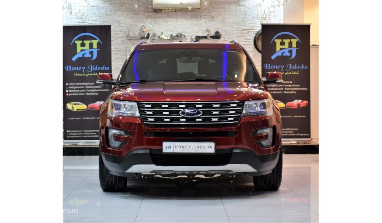 Ford Explorer EXCELLENT DEAL for our FORD Explorer LIMITED 4WD 2017 Model!! in Red Color! GCC Specs