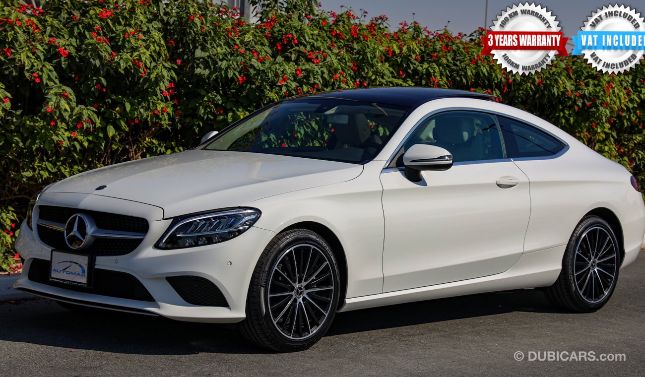 مرسيدس بنز C 200 كوبيه 2020 0km W/3 Yrs or 100K km Warranty @ Official dealer.