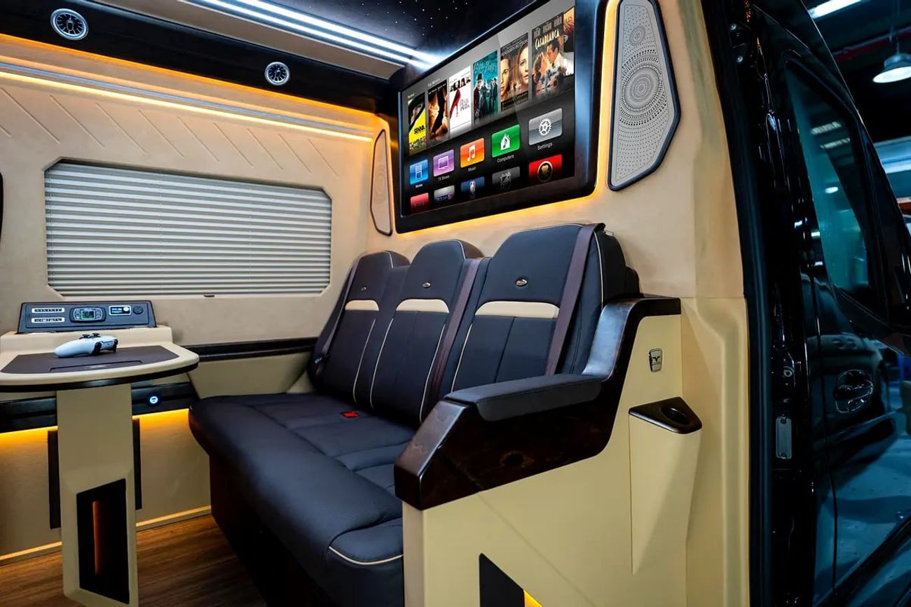 Mercedes-Benz Sprinter VVIP MERCEDES with Bathroom, Additional AC and Air Suspension- 2 Years Warranty VLINE