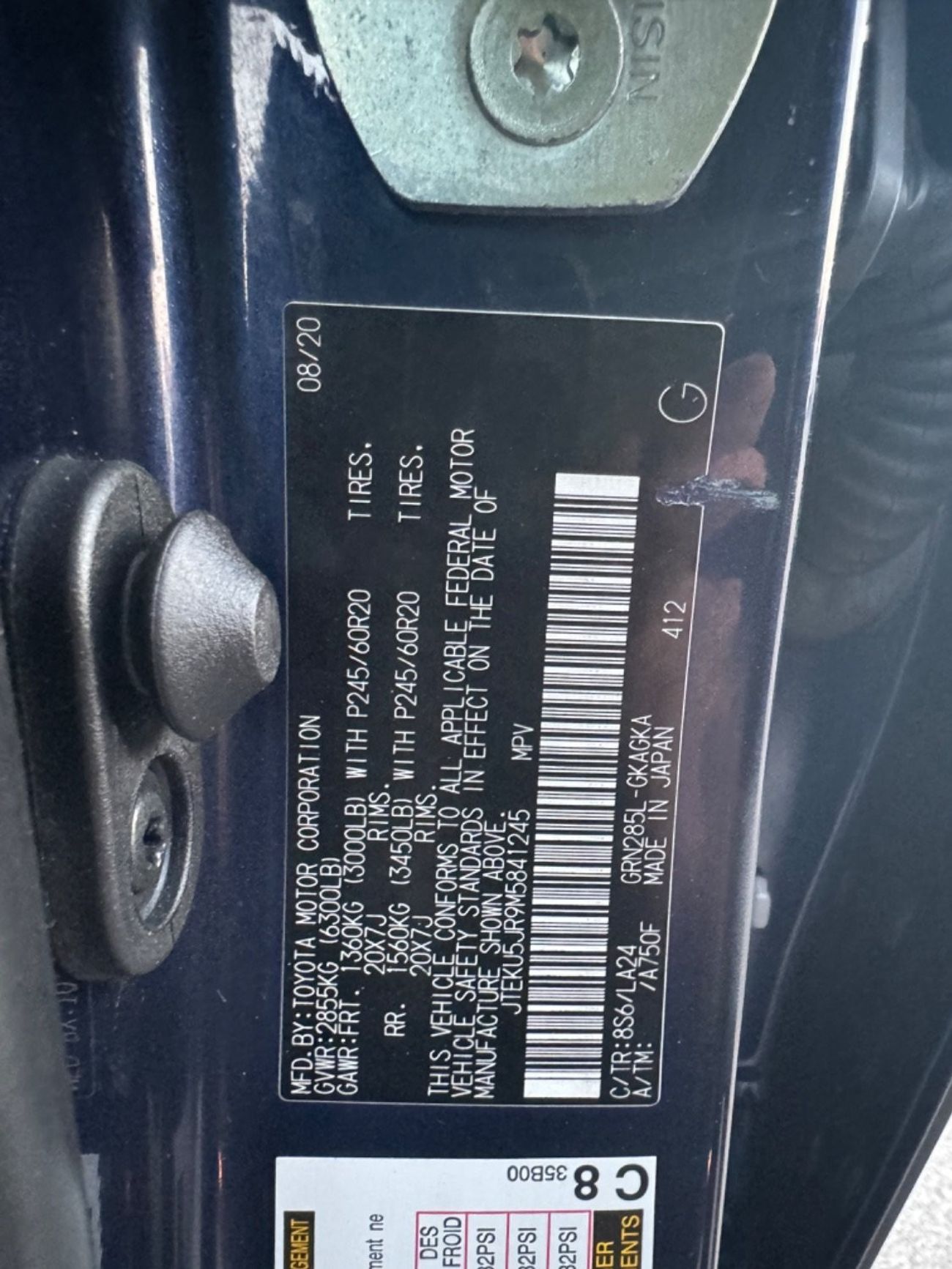 Toyota 4Runner 2021 LIMITED 7 SEATS SUNROOF 4x4 USA IMPORTED