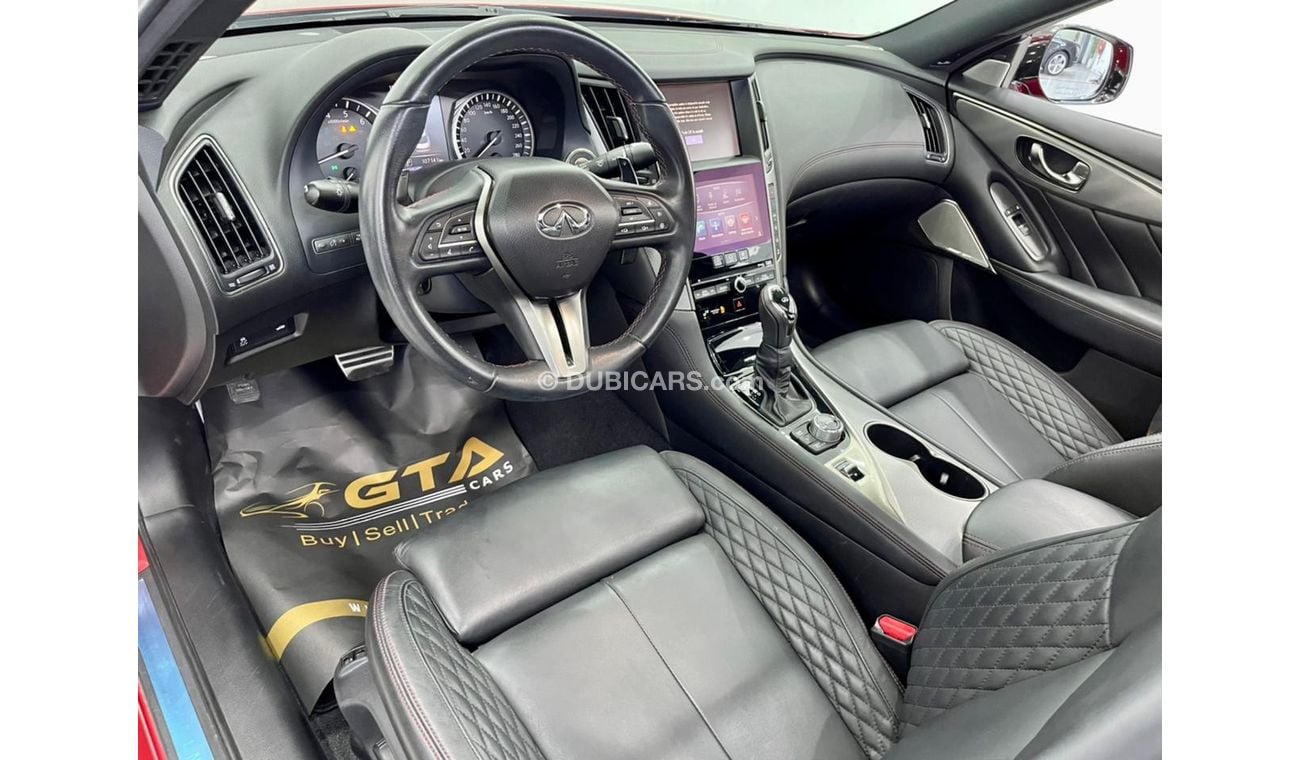إنفينيتي Q50 ريد سبورت 400 2018 Infiniti Q50 S Red Sport, Full Rostomani History, Warranty, GCC