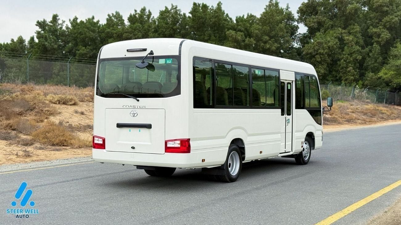 Toyota Coaster 2025 | 23-Seater | 4.0L Diesel | RWD | GCC Specs | Full Option White | BEST PRICE