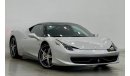 Ferrari 458 Std 2012 Ferrari 458 Italia, Full Service History, GCC