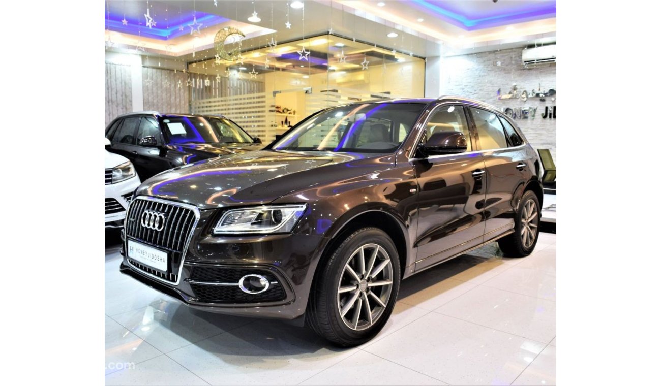 Audi Q5 ORIGINAL PAINT ( صبغ وكاله ) Audi Q5 QUATTRO S-Line 2016 Model!! in Brown Color! GCC Specs