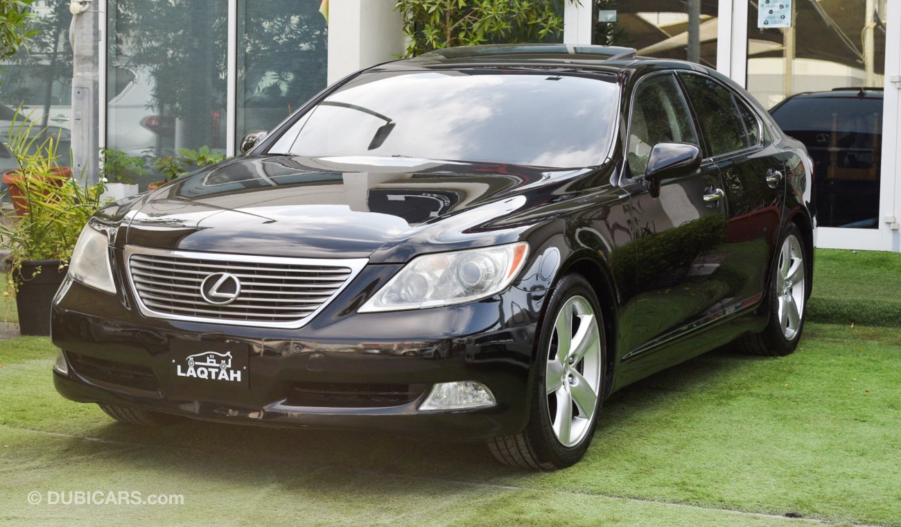 Lexus LS460 Imported 2008 black color inside beige number one leather hatch in excellent condition