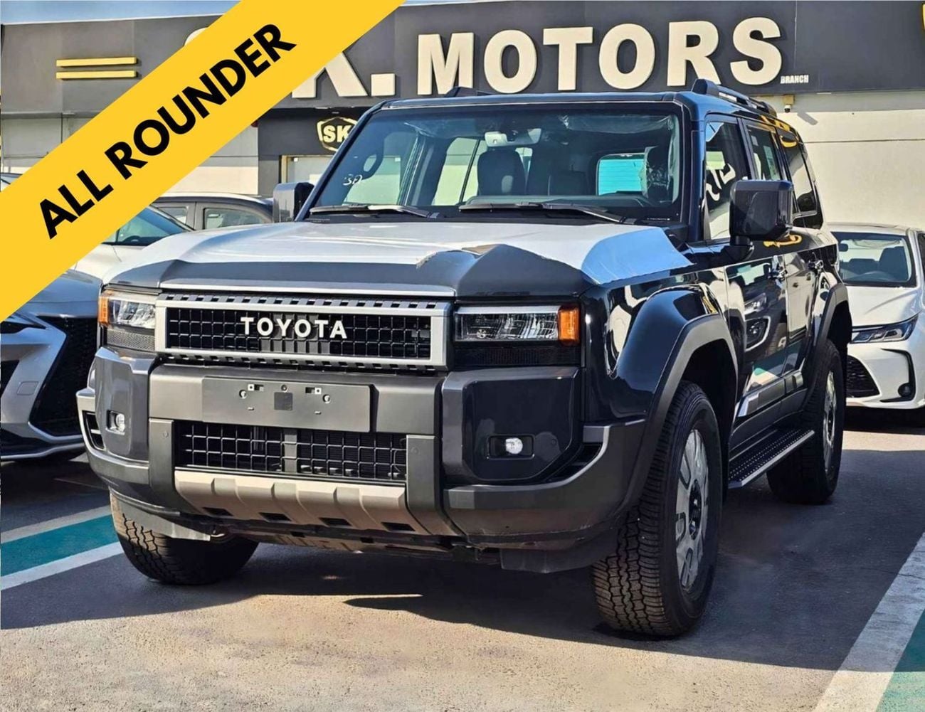 Toyota Prado VXR ALL ROUNDER / 2.4L PETROL V4 / SUNROOF / DRIVER POWER SEAT / COOL BOX / MID OPTION (CODE # R2)