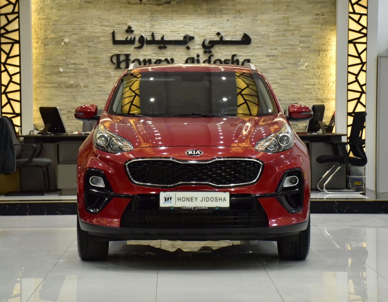 Kia Sportage EXCELLENT DEAL for our KIA Sportage ( 2021 Model ) in Red Color GCC Specs
