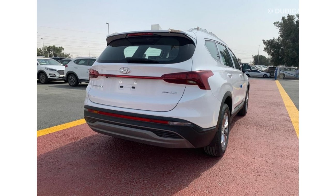 هيونداي سانتا في HYUNDAI SANTAFE 3.5L، V6، NEW SHAPE، MODEL 2021 WHITE WITH BROWN INTERIOR، فقط للتصدير