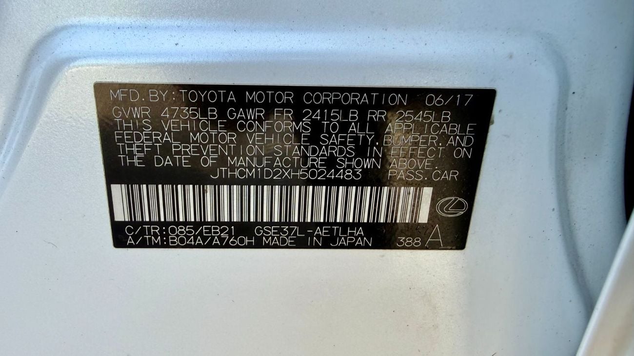 Lexus IS300 is 3.7 v6