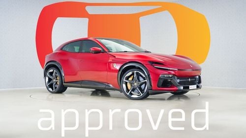 Ferrari Purosangue V12 | AED 41,332 PM | Warranty June 2028 - Service until June 2031