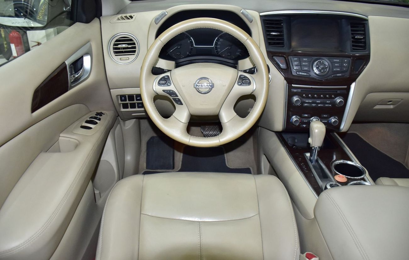 Nissan Pathfinder EXCELLENT DEAL for our Nissan Pathfinder SV 4WD ( 2015 Model ) in White Color GCC Specs