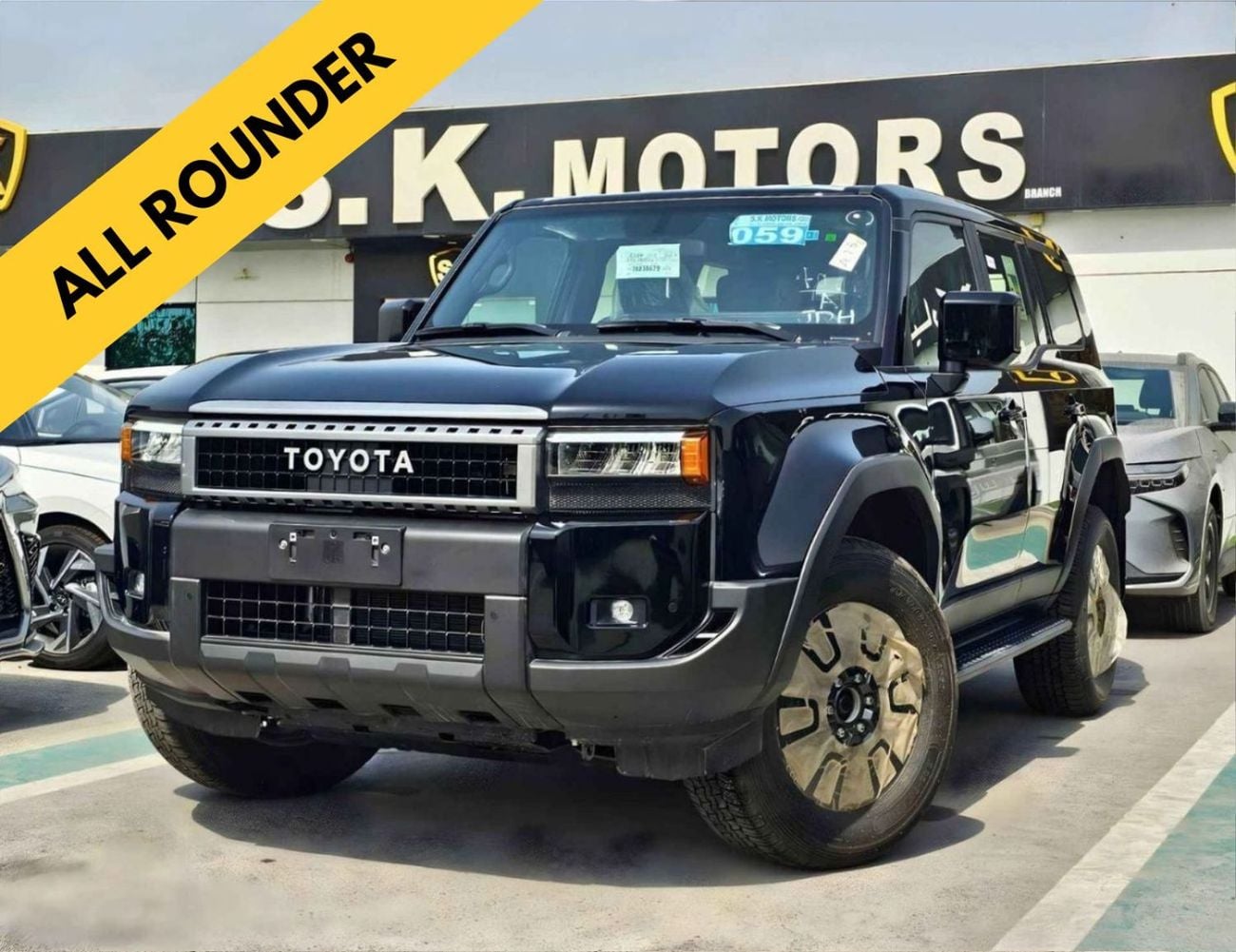 Toyota Prado ALL ROUNDER TURBO 2.4L PETROL ALL ROUNDER / MID OPTION / 2.4L PETROL V4 / LETHAER WITH DRIVER PWR SEAT / COOL BOX (CODE#PPARS)