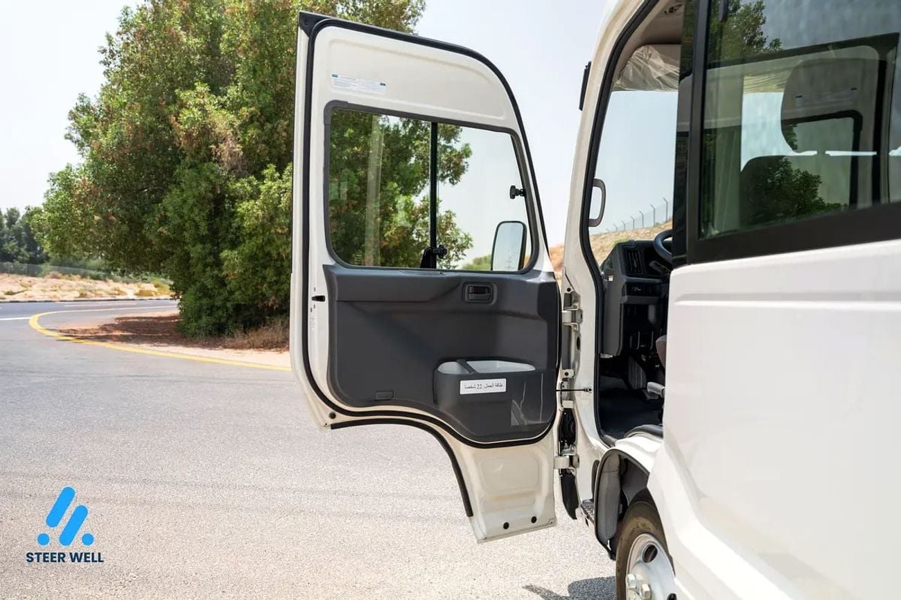 Toyota Coaster BUS 2025 | 23-Seater Bus 4.0L Diesel RWD GCC Specs Full Option White | Contact Now