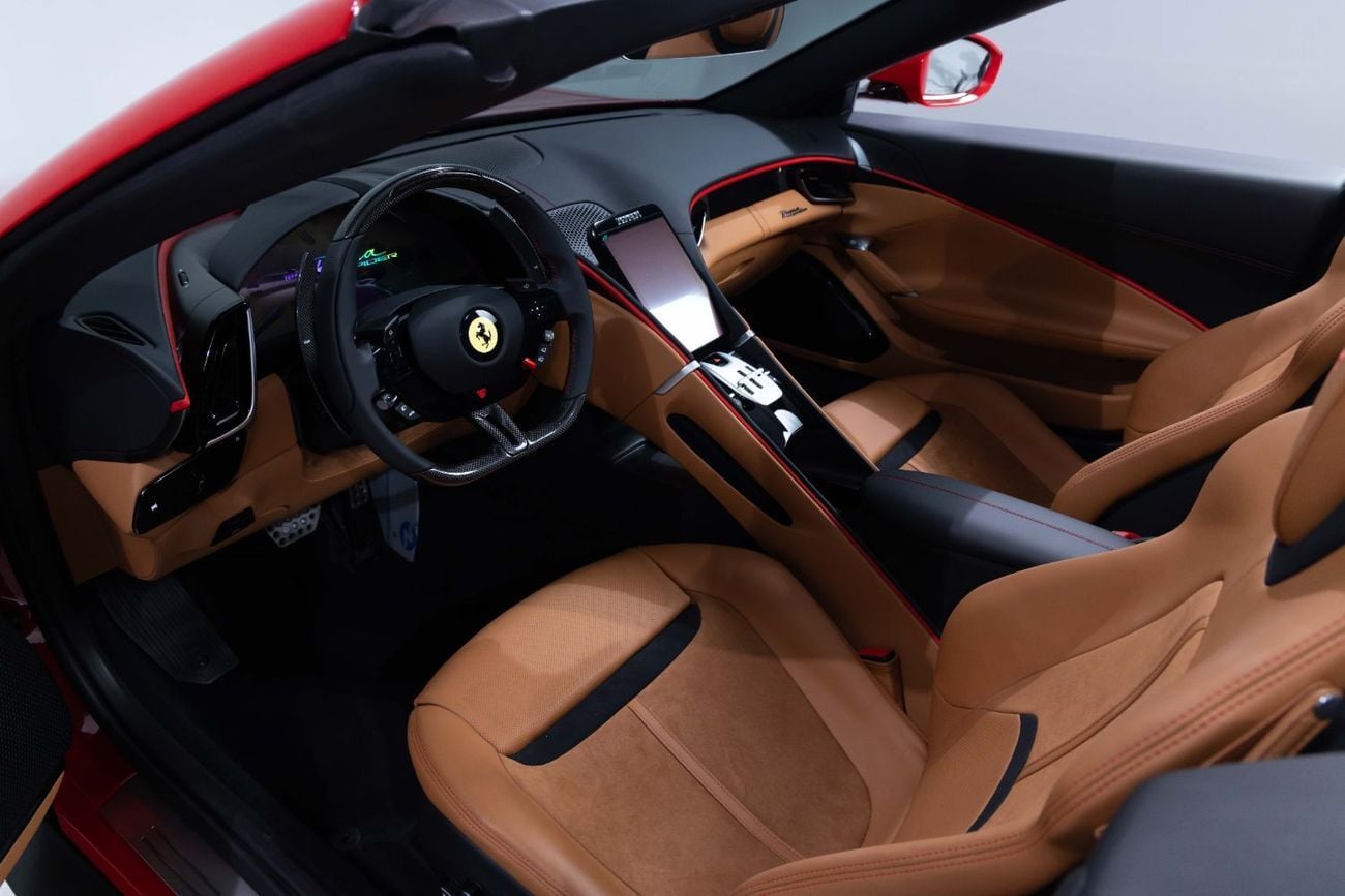 فيراري روما Spider – Delivery Mileage | Red Exterior | Cuoio Interior