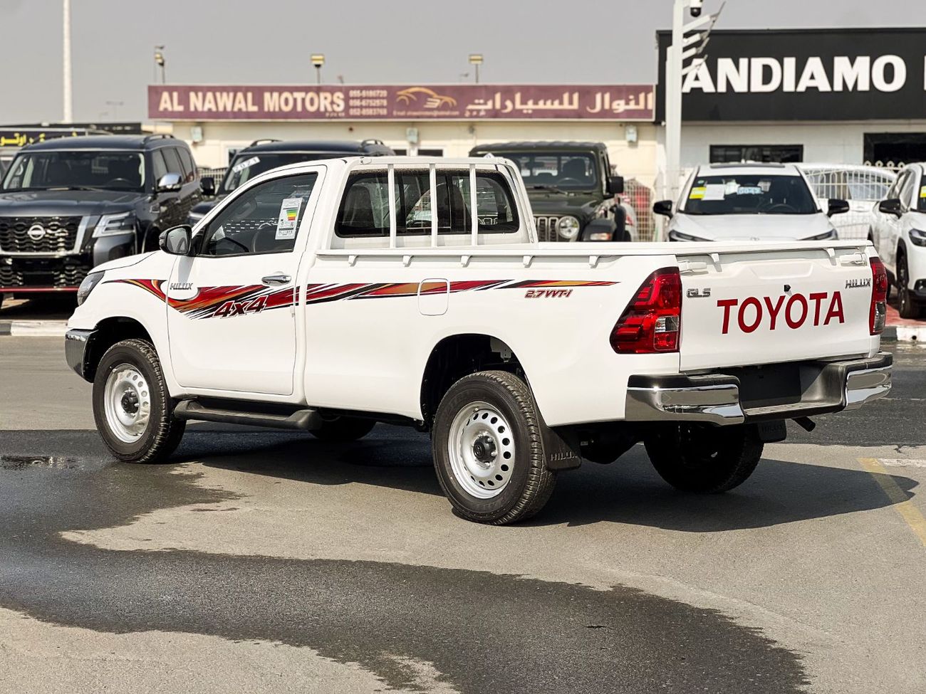 تويوتا هيلوكس EXPORT ONLY - GLS 2.7L 4WD Single Cabin (With Central Diff Lock)