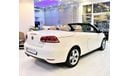 Volkswagen Eos VERY LOW MILEAGE 76000 KM! AMAZING Volkswagen EOS CONVERTIBLE 2012 Model!! in White Color! GCC Specs