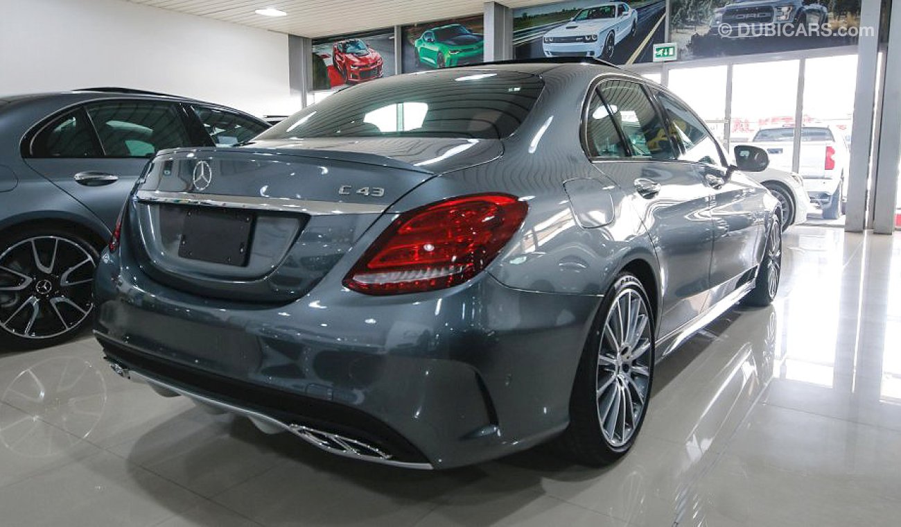 Mercedes-Benz C 43 AMG 4MATIC, V6 Biturbo, GCC Specs with 2 Years Unlimited Mileage Warranty