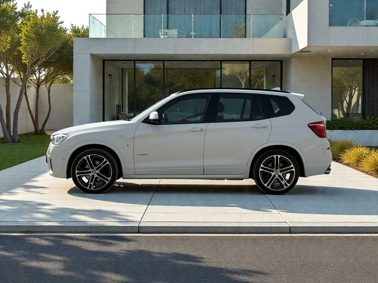 بي أم دبليو X3 AED 1,670 P.M | 0% DOWN PAYMENT | BMW X3 XDRIVE28I M KIT | 2017 | GCC SPECS