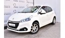 Peugeot 208 1.6L ACTIVE 2019 GCC MANUFACTURING WARRANTY UP TO 2024 OR 100000KM