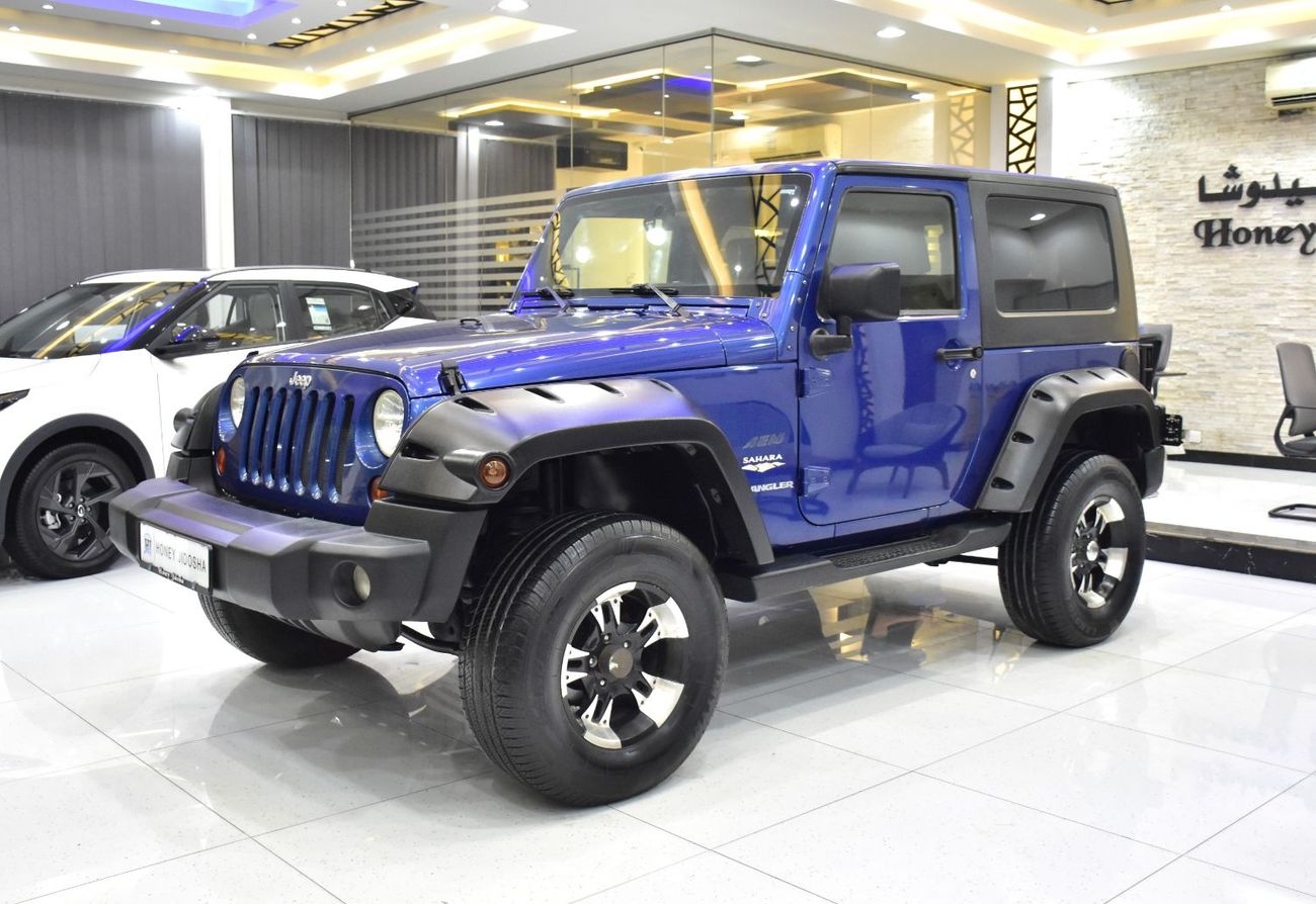 Jeep Wrangler EXCELLENT DEAL for our Jeep Wrangler Sahara ( 2009 Model ) in Blue Color GCC Specs