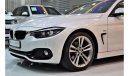بي أم دبليو 420 EXCELLENT DEAL for our BMW 420i Sport GranCoupe 2018 Model!! in White Color! GCC Specs
