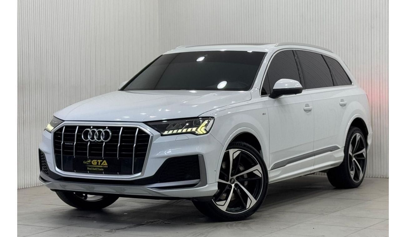 Audi Q7 55 TFSI quattro 3.0L 2022 Audi Q7 55 TFSI S-Line Quattro, Warranty, Full Agency Service History, Exc