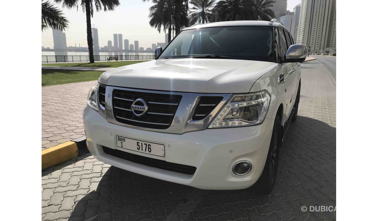 Nissan Patrol ‫1على1‬ رادار تحكم مسار كراسي كهرباء شاشات خلفيه خمس كاميرات بدون حادث بدون أي