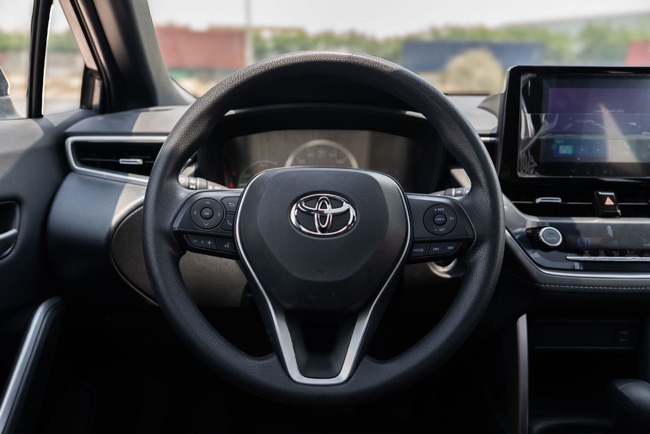 Toyota Corolla Cross 2025 Toyota Corolla Cross MID 1.8 Hybrid - Grey Mettalic Inside Red | Export Only