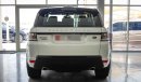 Land Rover Range Rover Sport Supercharged رنج روفر سبورت V8 2014 من وكالة الطاير  147000 كم لون ابيض و الداخل احمر بدون حوادث او صبغ تحت الضما