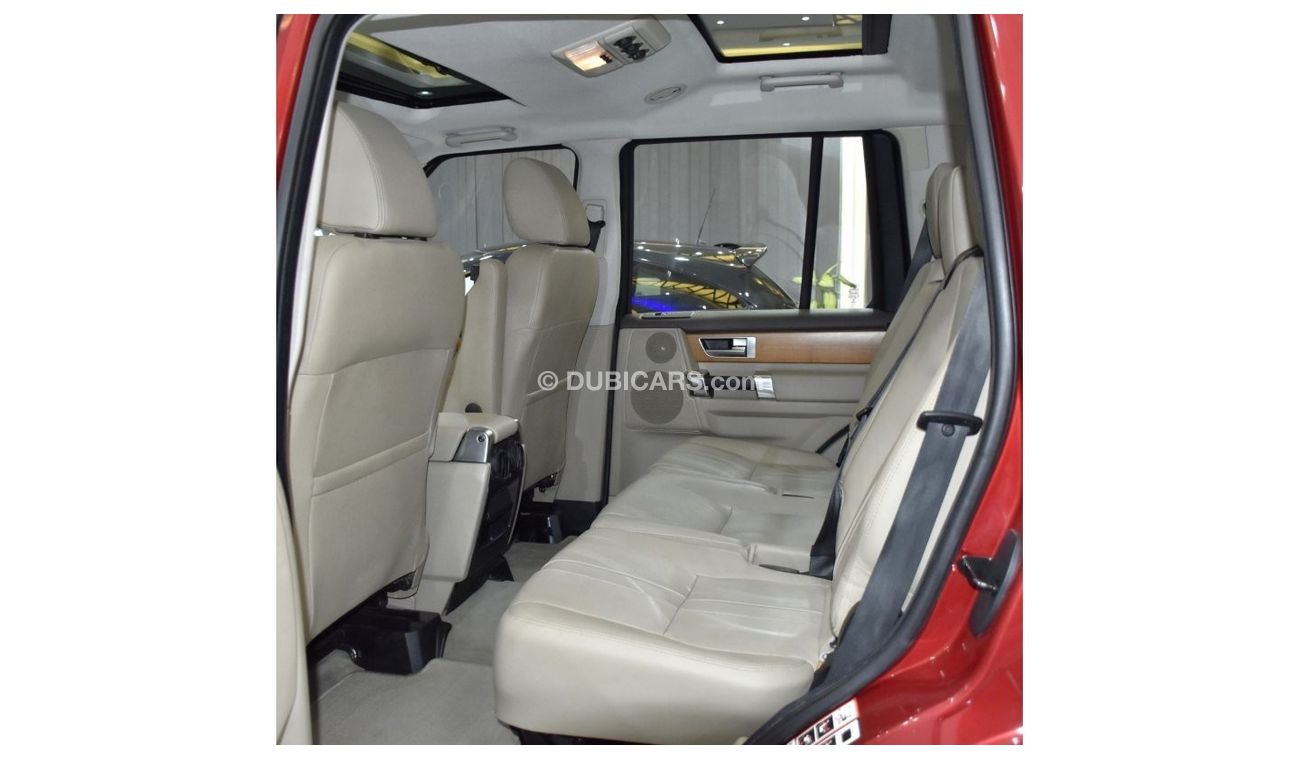 Land Rover Discovery EXCELLENT DEAL for our Land Rover LR4 SCV6 HSE ( 2015 Model ) in Red Color GCC Specs