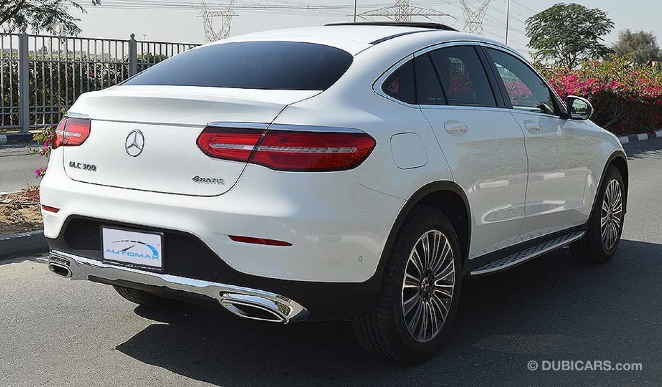 Mercedes-Benz GLC 300 Coupe, 4MATIC 2019, 2.0L I4-Turbo GCC, 0km w/ 2 Years Unlimited Mileage Dealer Warranty