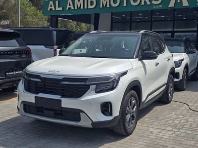 Kia Seltos available white dual tone and grey dual tone