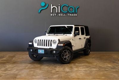 Jeep Wrangler Unlimited Sport 3.6L A/T AED 2,490 P.M • 0% Downpayment • Jeep Wrangler Sport Unlimited • 1 Year War
