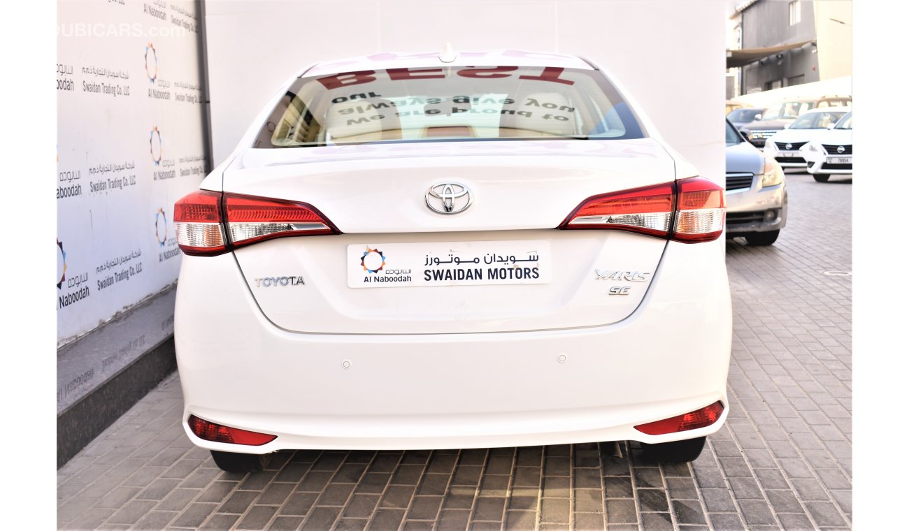 تويوتا يارس 1.5L SE SEDAN 2019 GCC SPECS DEALER WARRANTY