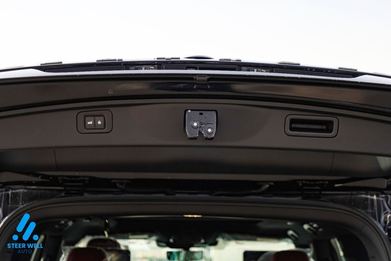 نيسان باترول LE Platinum | GCC | 3.5L V6 | AWD | 9AT | 8-Seater SUV | Height Control | Red Inter | Export only