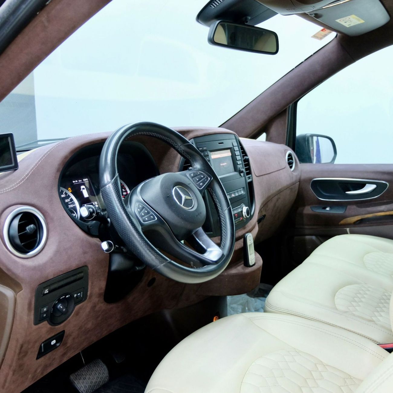 مرسيدس بنز فيتو Mercedes-Benz Vito Tourer 116 Bluetec 2015 – Black with VIP Seats Beige Interior