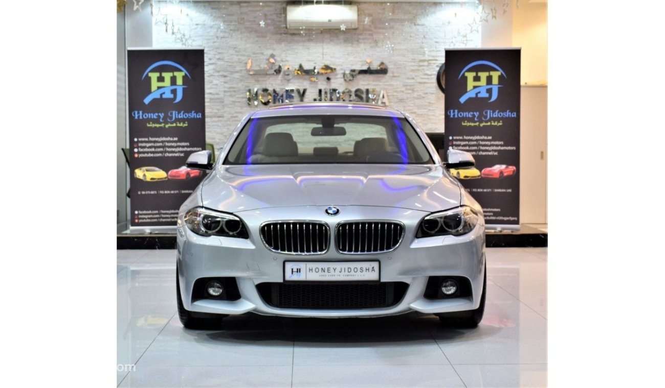 بي أم دبليو 520 AED 1,272 Per Month / 0% D.P | BMW 520i M-Kit 2015 Model!! in Silver Color! GCC Specs