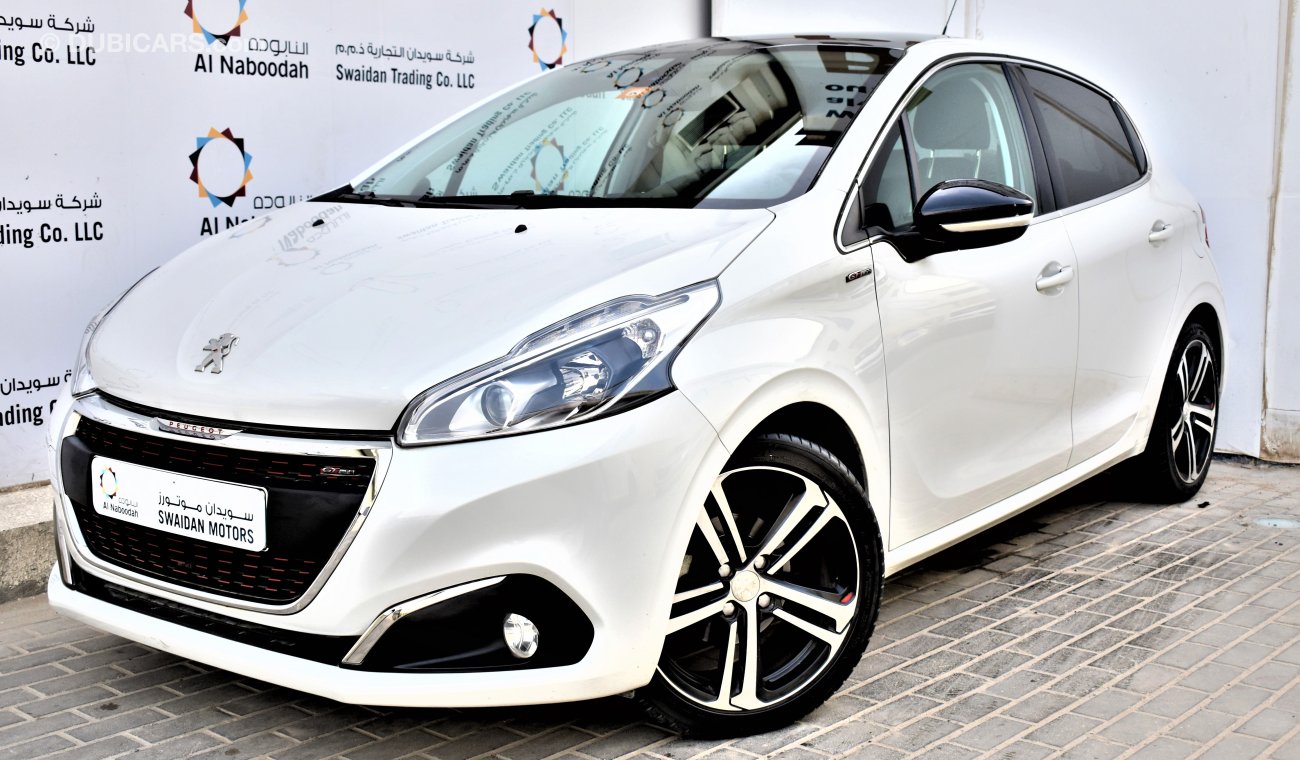 Peugeot 208 1.6L GT LINE 2016 GCC SPECS DEALER WARRANTY